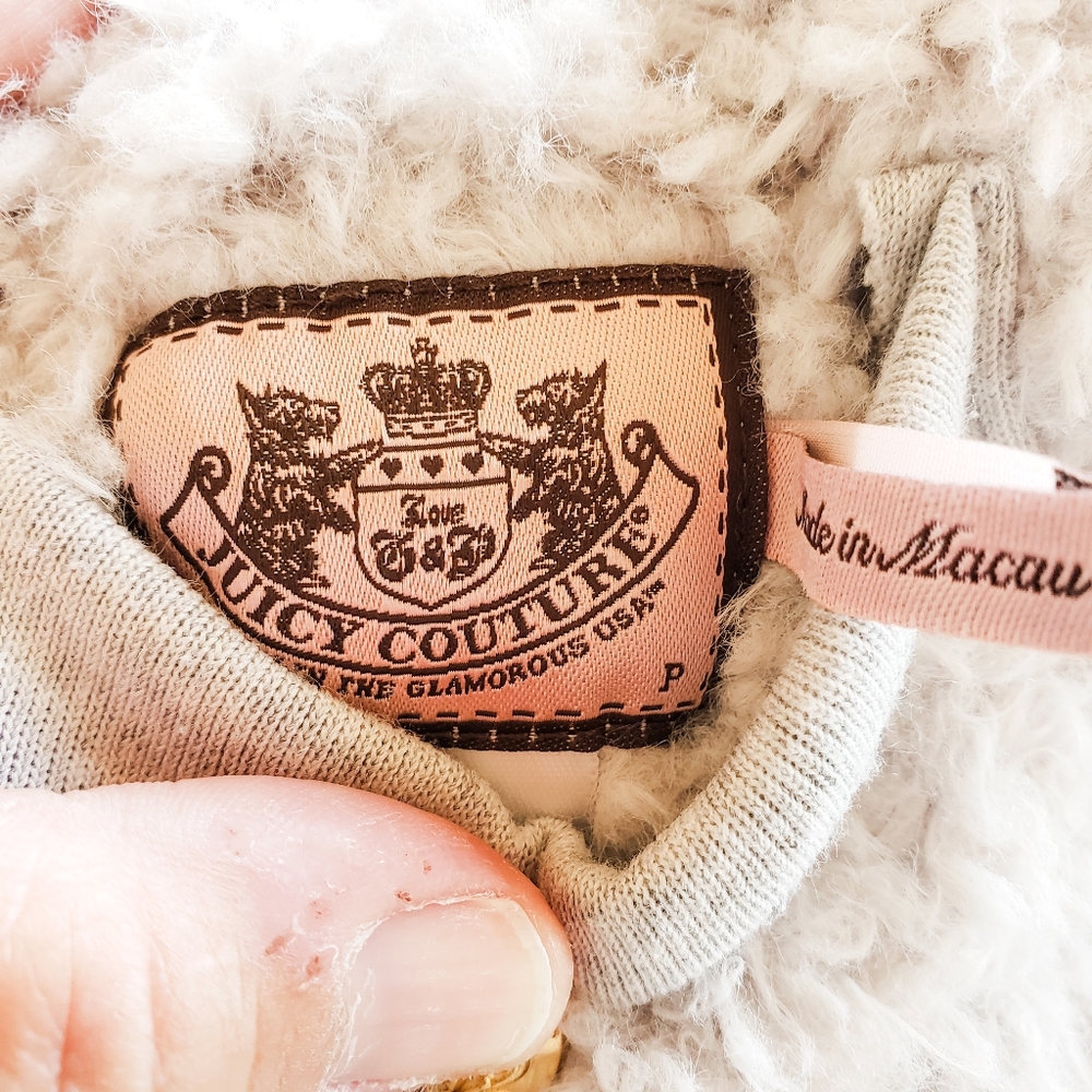 Emily in Paris Inspo: Juicy Couture Cotton Blend Fuzzy Jacket - Picture 5 of 11